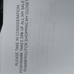 Thankyou  for shopping my closet